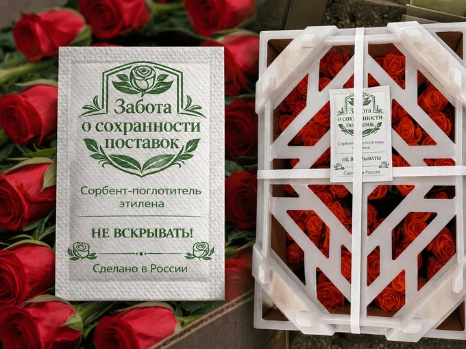Сорбент-поглотитель этилена.